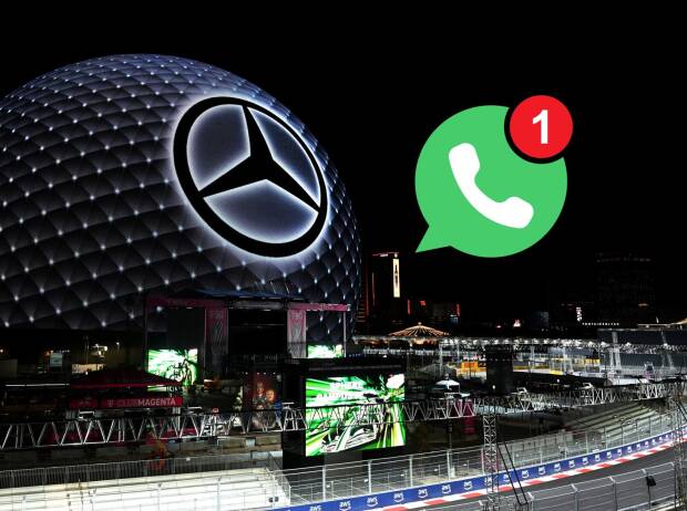 Mercedes und WhatsApp (Fotomontage) Mercedes und WhatsApp (Fotomontage)