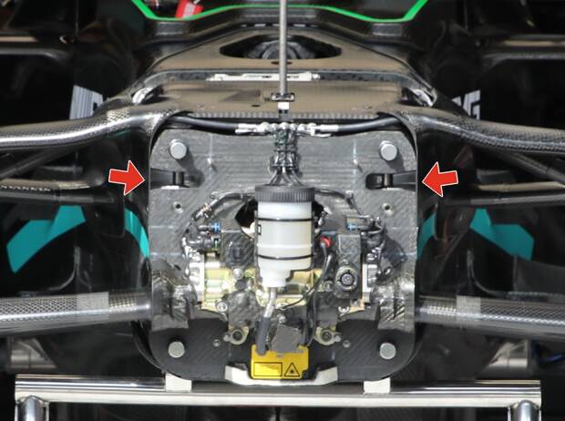 Foto zur News: Formel-1-Technik: Das ist der Mercedes-"Trick" an der Vorderachse