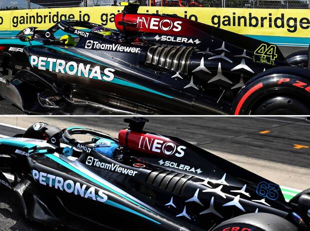 Foto zur News: Formel-1-Technik: Mercedes geht mit Update für den W15 "All In"