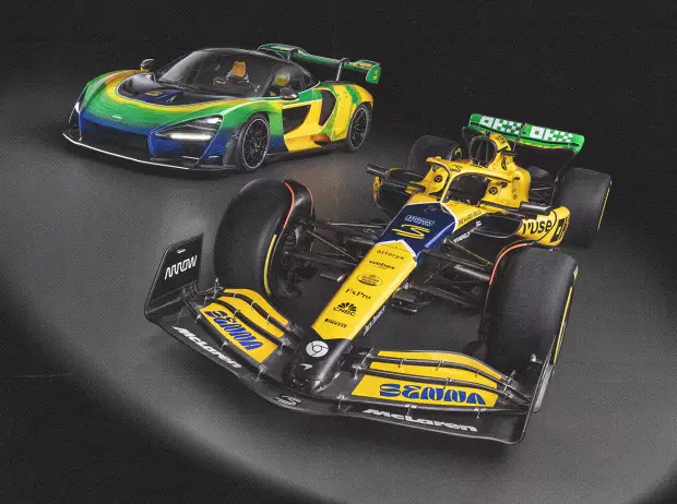 Foto zur News: McLaren fährt in Monaco mit besonderer Senna-Lackierung