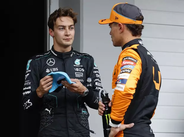 Foto zur News: Norris und Russell für zusätzliche Formationsrunde bestraft