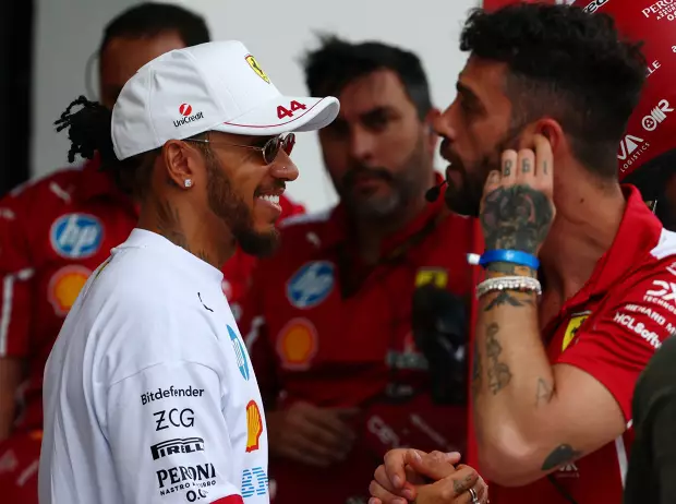 Foto zur News: "Keine Ahnung", "denke nicht drüber nach": Nur Pizza macht Hamilton Laune