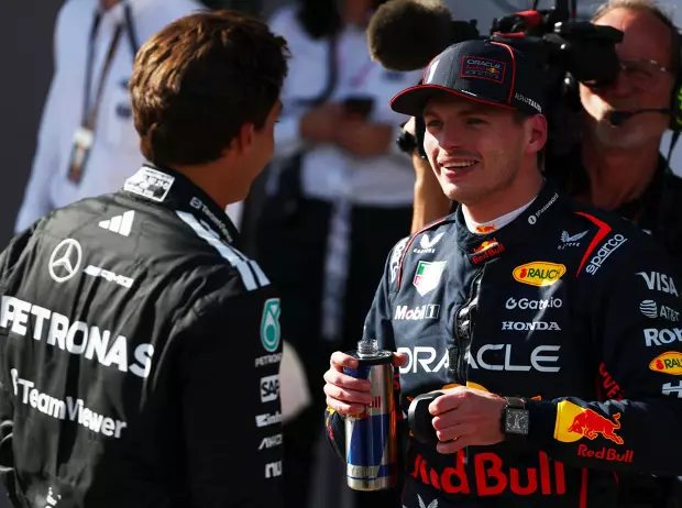Foto zur News: Verstappen: Entschuldigung "war nicht schwer" - Russell "will es mal glauben"