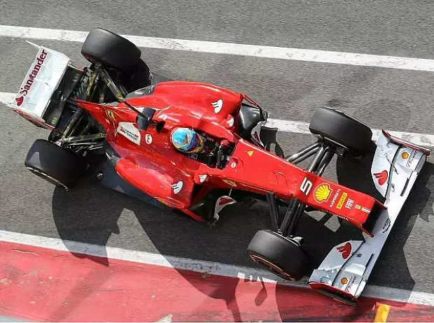 Foto zur News: Trotz Testunfall: Alonso schöpft Hoffnung