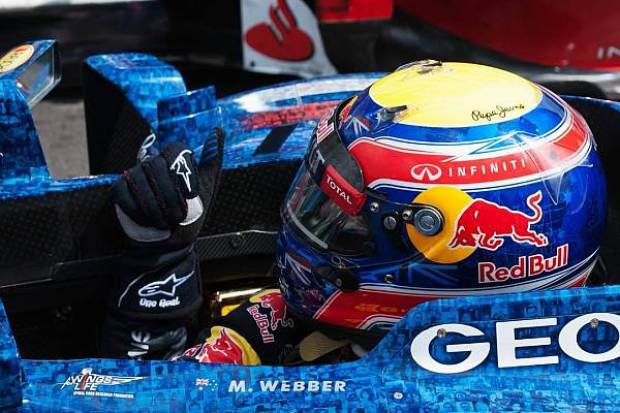 Foto zur News: Ganz trocken: Webber gewinnt vor Alonso