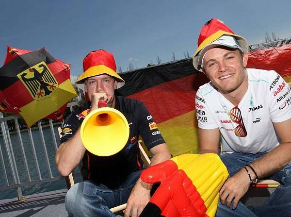 Foto zur News: Vettel #AND# Rosberg: Zwischen Freundschaft und Rivalität