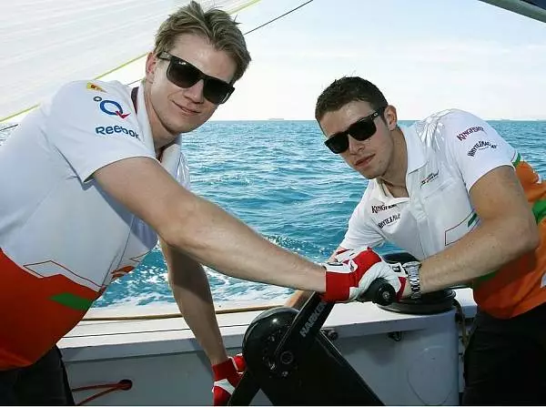 Paul di Resta, Nico Hülkenberg Foto zur News: Mallya deutet Verbleib von Hülkenberg und di Resta an
