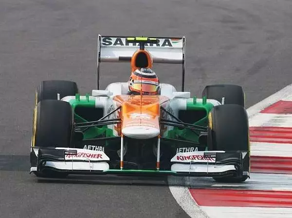 Nico Hülkenberg Foto zur News: Force India beim Heimspiel zu langsam