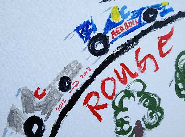 Foto zur News: Vettel-Kunstwerk wird für guten Zweck versteigert