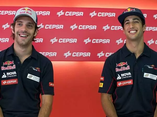 Jean-Eric Vergne, Daniel Ricciardo Foto zur News: Toro-Rosso-Piloten für das Qualifying optimistisch