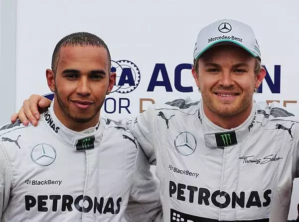 Lewis Hamilton, Nico Rosberg Foto zur News: Mercedes ganz vorn - auch am Ende des Monaco-Rennens?