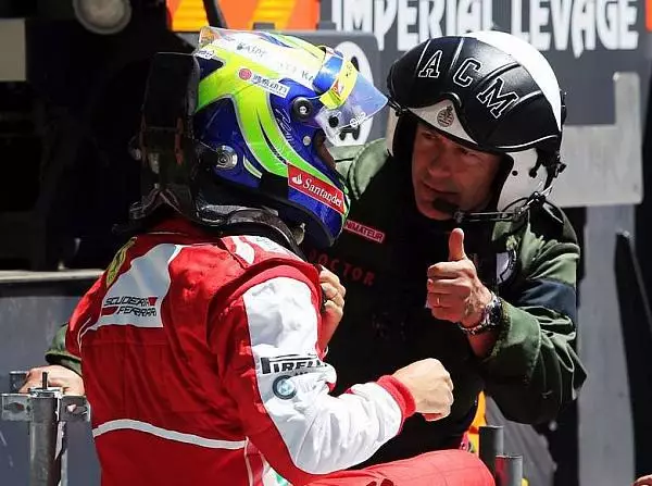 Felipe Massa, Unfall, Crash Foto zur News: Schwarzer Nachmittag für die Roten in Monaco