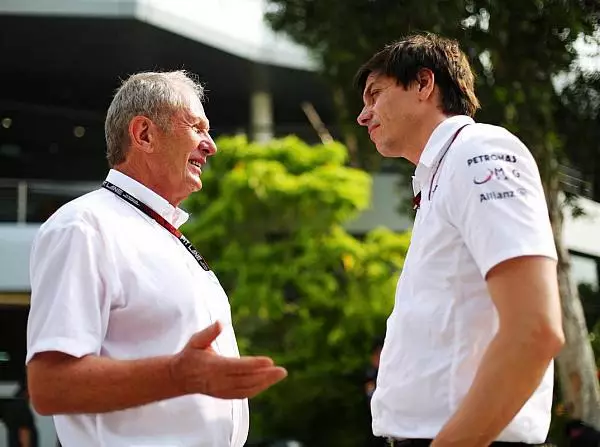 Helmut Marko, Toto Wolff Foto zur News: Helmut Marko vs. Toto Wolff: "Eine Frage des Stils"
