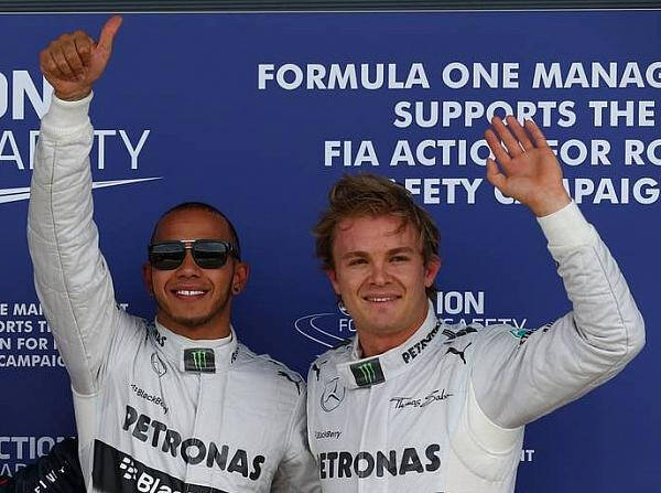 Foto zur News: Hamilton und Rosberg: Ein Herz und eine Seele