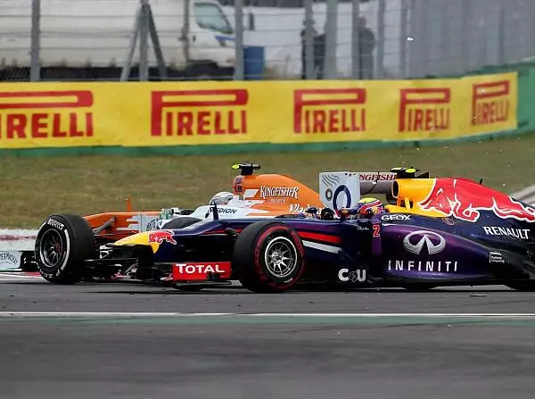 Adrian Sutil, Mark Webber Foto zur News: Force India: Zwei Fahrer auf Crashkurs