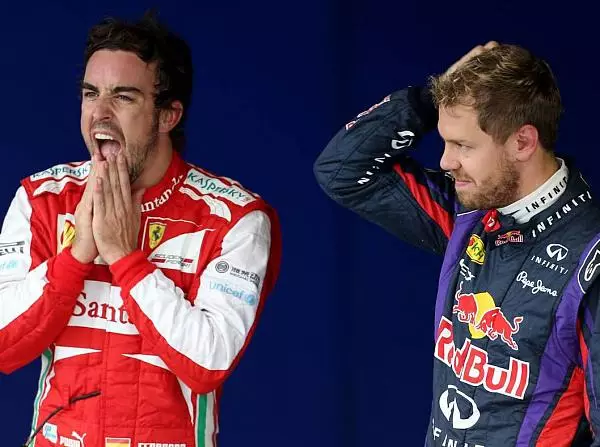 Fernando Alonso, Sebastian Vettel Foto zur News: Alonso hadert: "Der zweite Platz wäre nicht schwierig"
