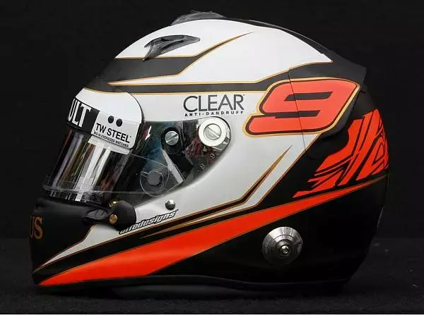 Helm von Kimi Räikkönen aus der Saison 2012 Foto zur News: Vorgabe: Startnummer "klar erkennbar" am Helm