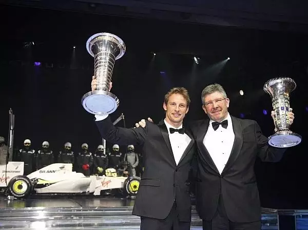 Jenson Button, Ross Brawn Foto zur News: Button: Wie alles begann - Schließlich Weltmeister