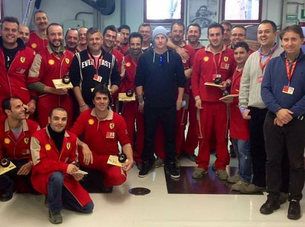 Foto zur News: "Treffen mit Freunden": Räikkönen in Maranello