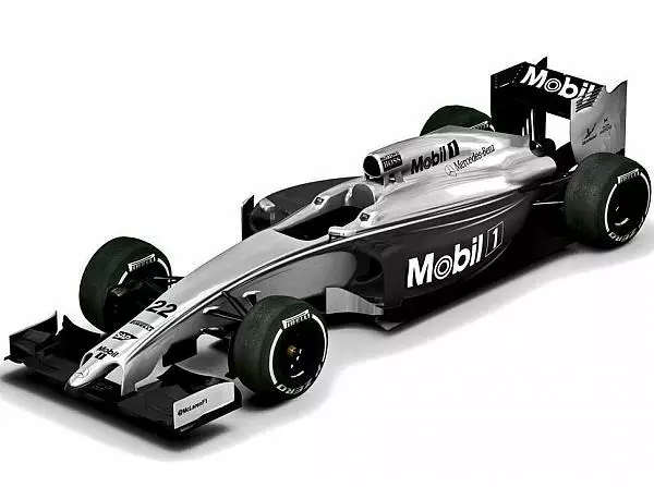 McLaren MP4-29 und Mobil 1 Foto zur News: McLaren tritt mit schwarzer Spezial-Lackierung an