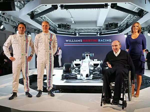 Valtteri Bottas, Felipe Massa, Frank Williams, Claire Williams Foto zur News: Massa #AND# Williams: "Beide Seiten wollen etwas beweisen"