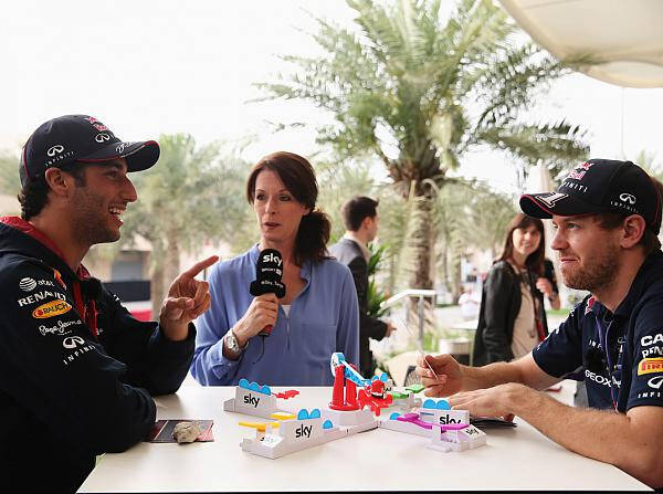 Foto zur News: Gute Stimmung im Team: Vettel und Ricciardo verstehen sich
