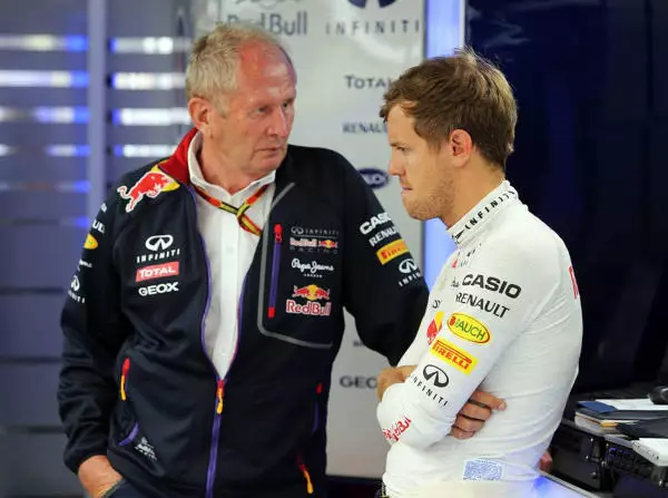 Helmut Marko, Sebastian Vettel Foto zur News: Vettel schlechter als Ricciardo? "Technik verzerrt das Bild"