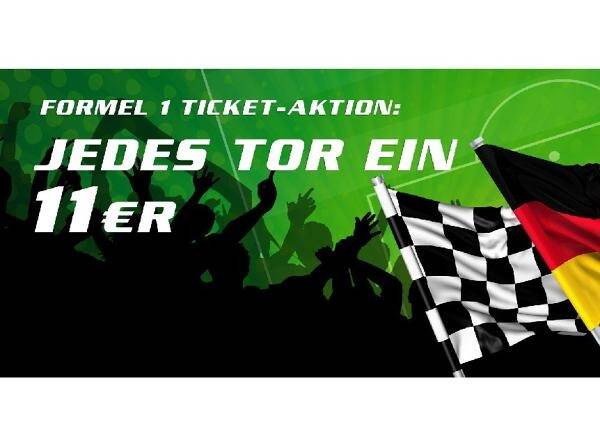Foto zur News: Formel 1-Ticketaktion: Jetzt mit jedem deutschen Tor sparen