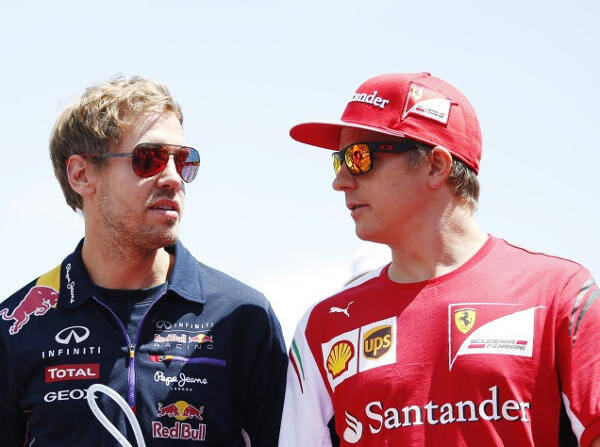 Foto zur News: Vettel #AND# Räikkönen: Misere hält an