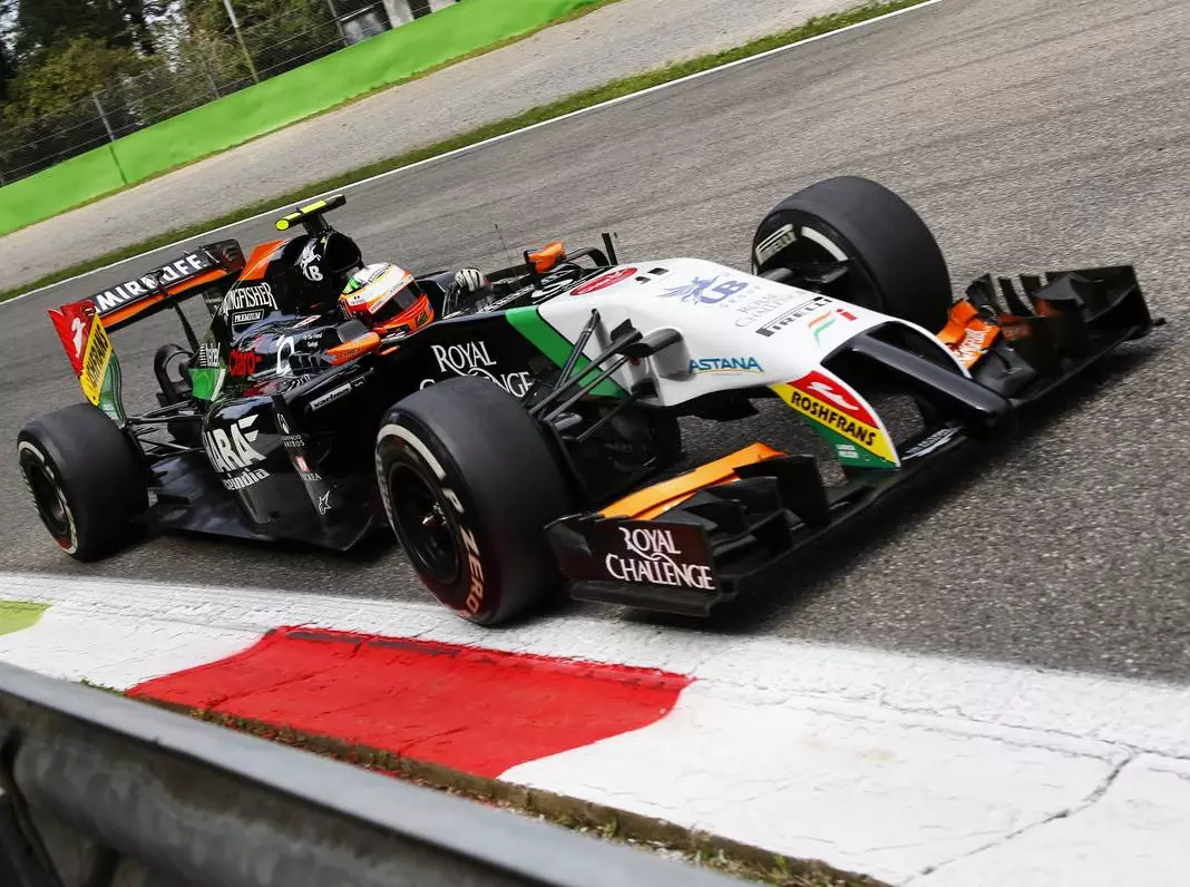 Foto zur News: Force India: Perez im Renntrimm schneller als Hülkenberg