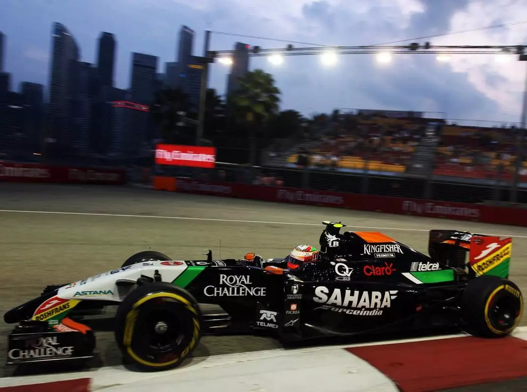 Sergio Perez Foto zur News: Force India solide aber hinter McLaren