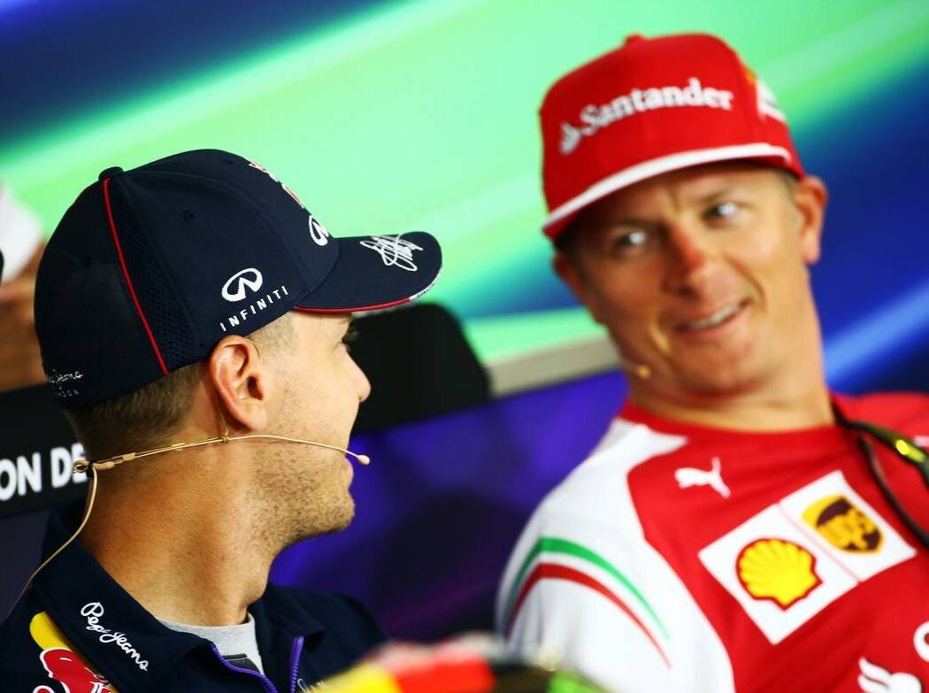 Foto zur News: Räikkönen #AND# Vettel: Ein bisschen Spaß muss sein!