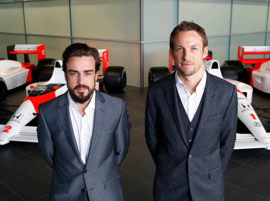 Foto zur News: Jenson Button #AND# Fernando Alonso: Nach 13 Jahren vereint