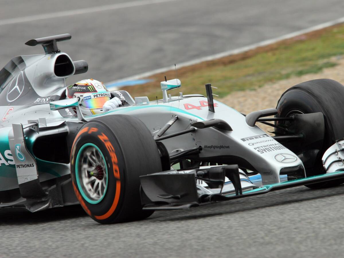 Foto zur News: Wasserleck legt Mercedes beim Formel-1-Test lahm