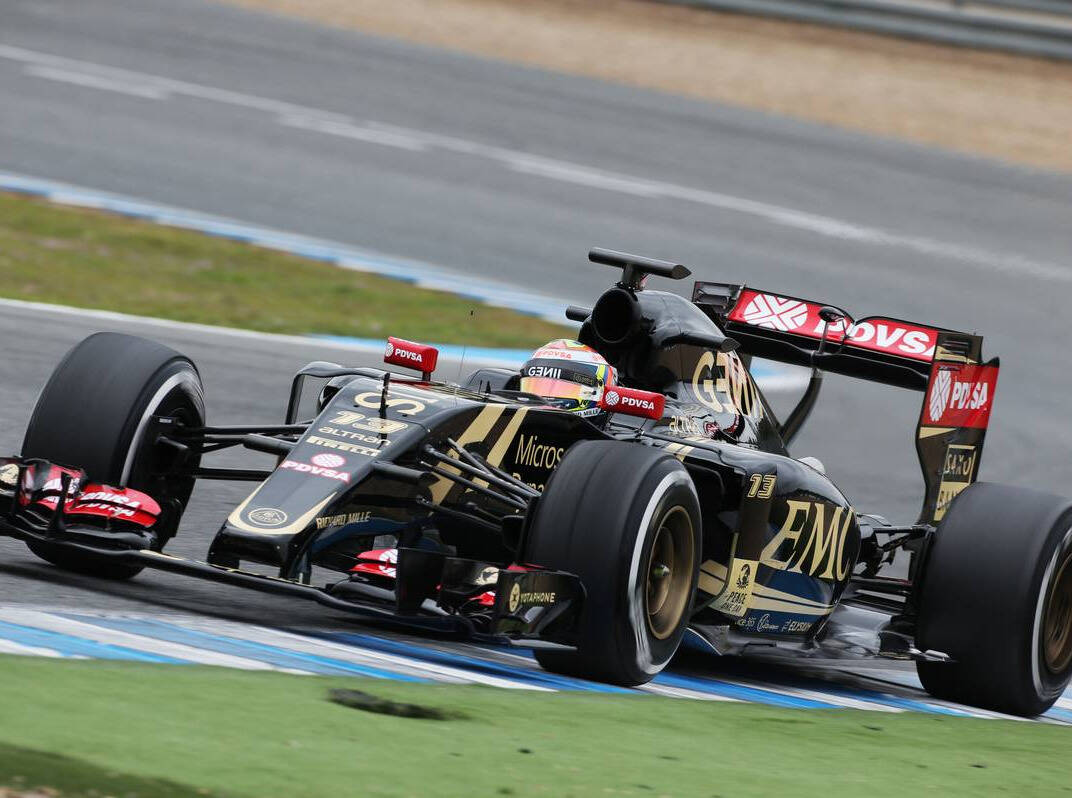 Foto zur News: Besser spät als nie: Maldonado mit Lotus-Testauftakt zufrieden