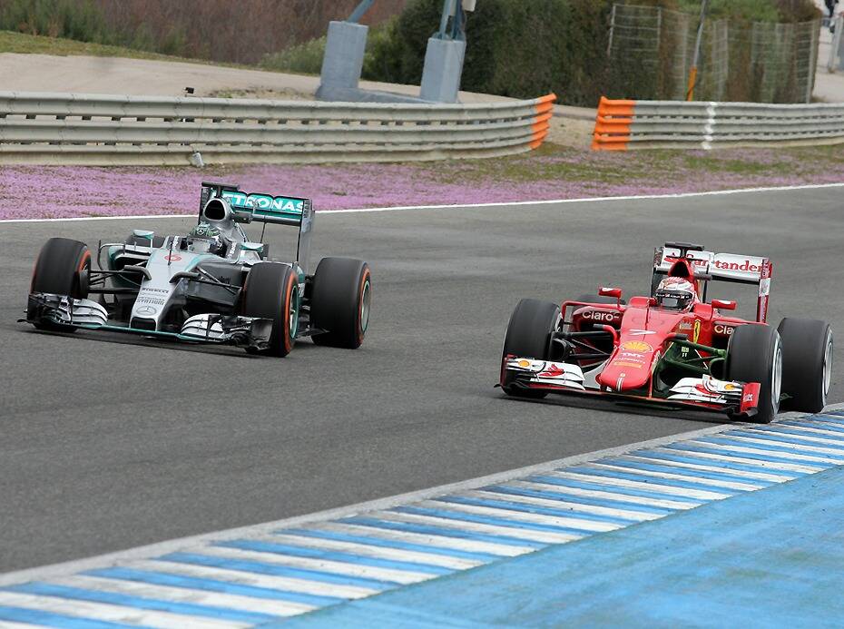 Foto zur News: Mercedes-Fahrer Rosberg: "Ferrari ist schnell"