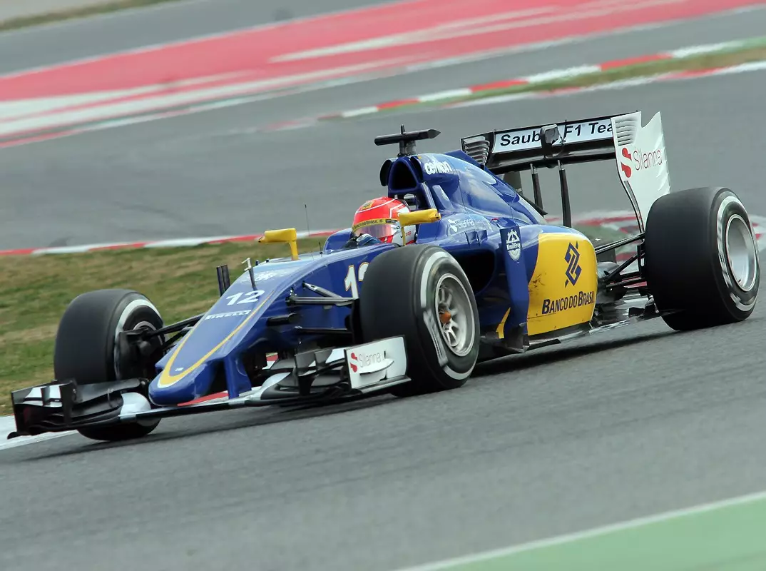 Foto zur News: Sauber beim Formel-1-Test: Auch Nasr wird zum Dauerläufer