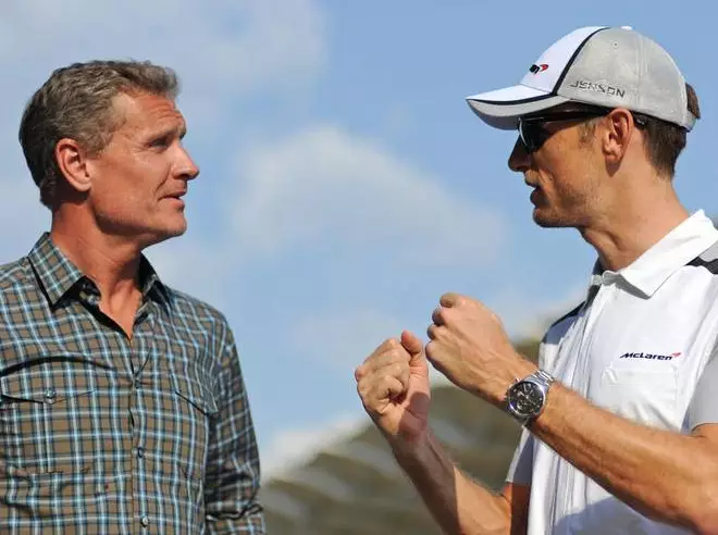 David Coulthard, Jenson Button Foto zur News: Button #AND# Coulthard verteidigen aggressiven Ansatz von Honda