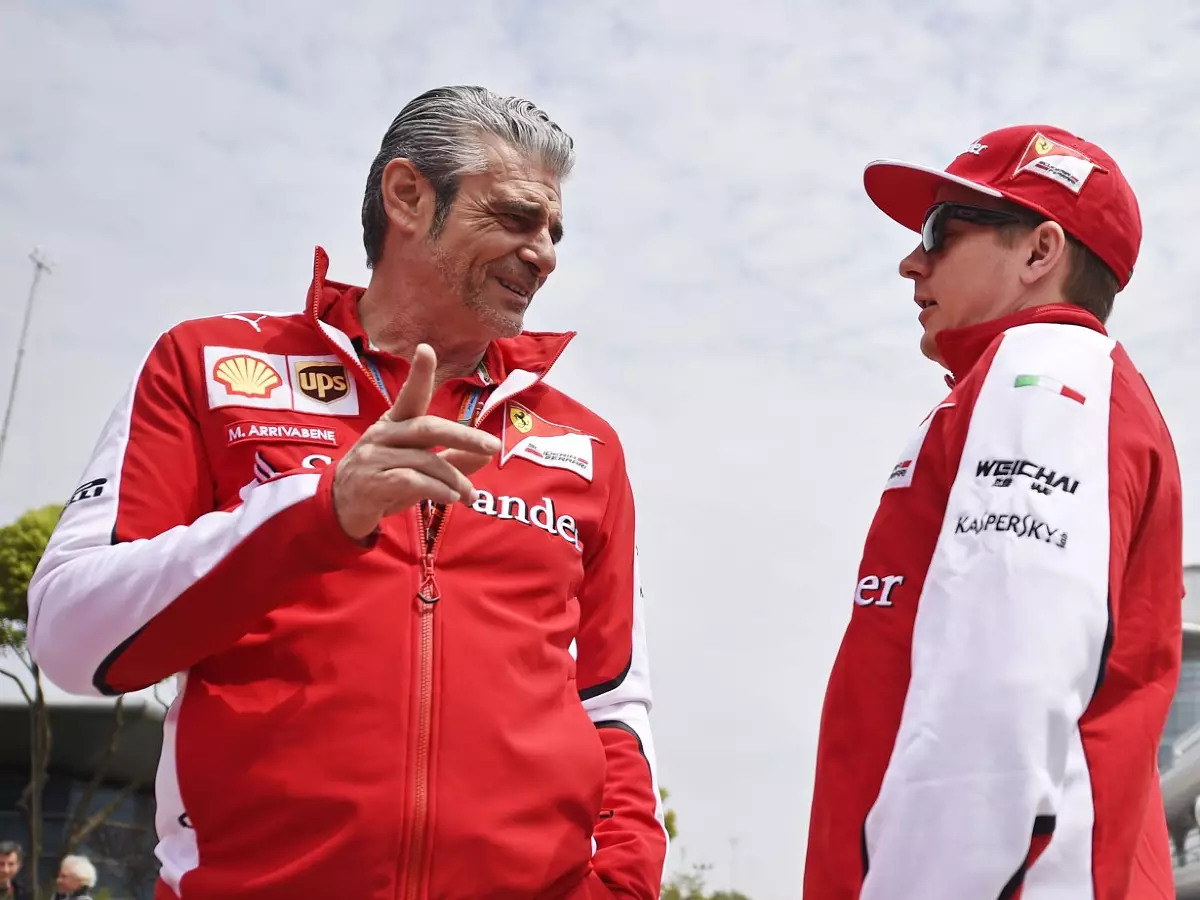Maurizio Arrivabene, Kimi Räikkönen Foto zur News: Ferrari-Boss: "Kimi auszutauschen wäre ein großer Fehler"
