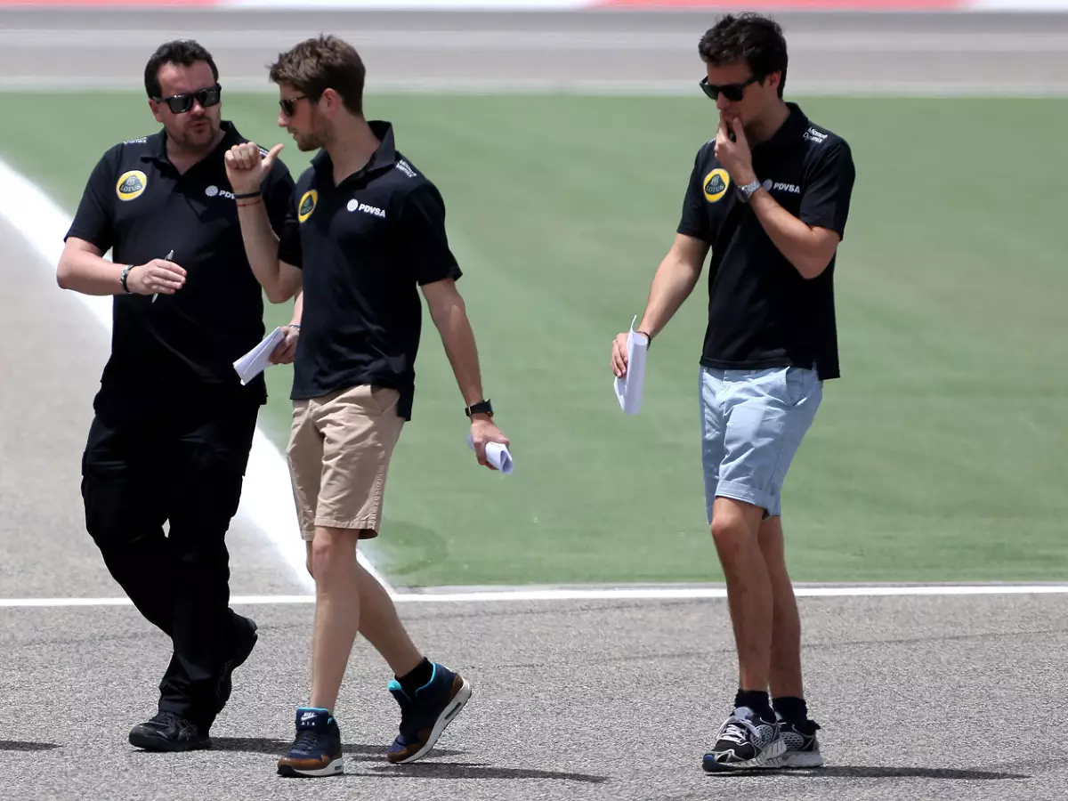 Romain Grosjean, Jolyon Palmer Foto zur News: Grosjean und Palmer: Konflikt um Freitagseinsätze für Lotus