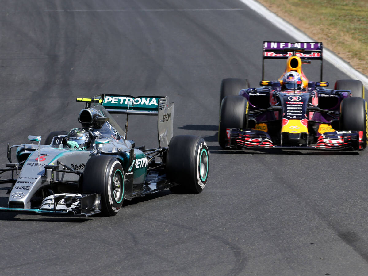 Foto zur News: Am Ende doch "nur" Dritter: Ricciardo schnuppert am Sieg