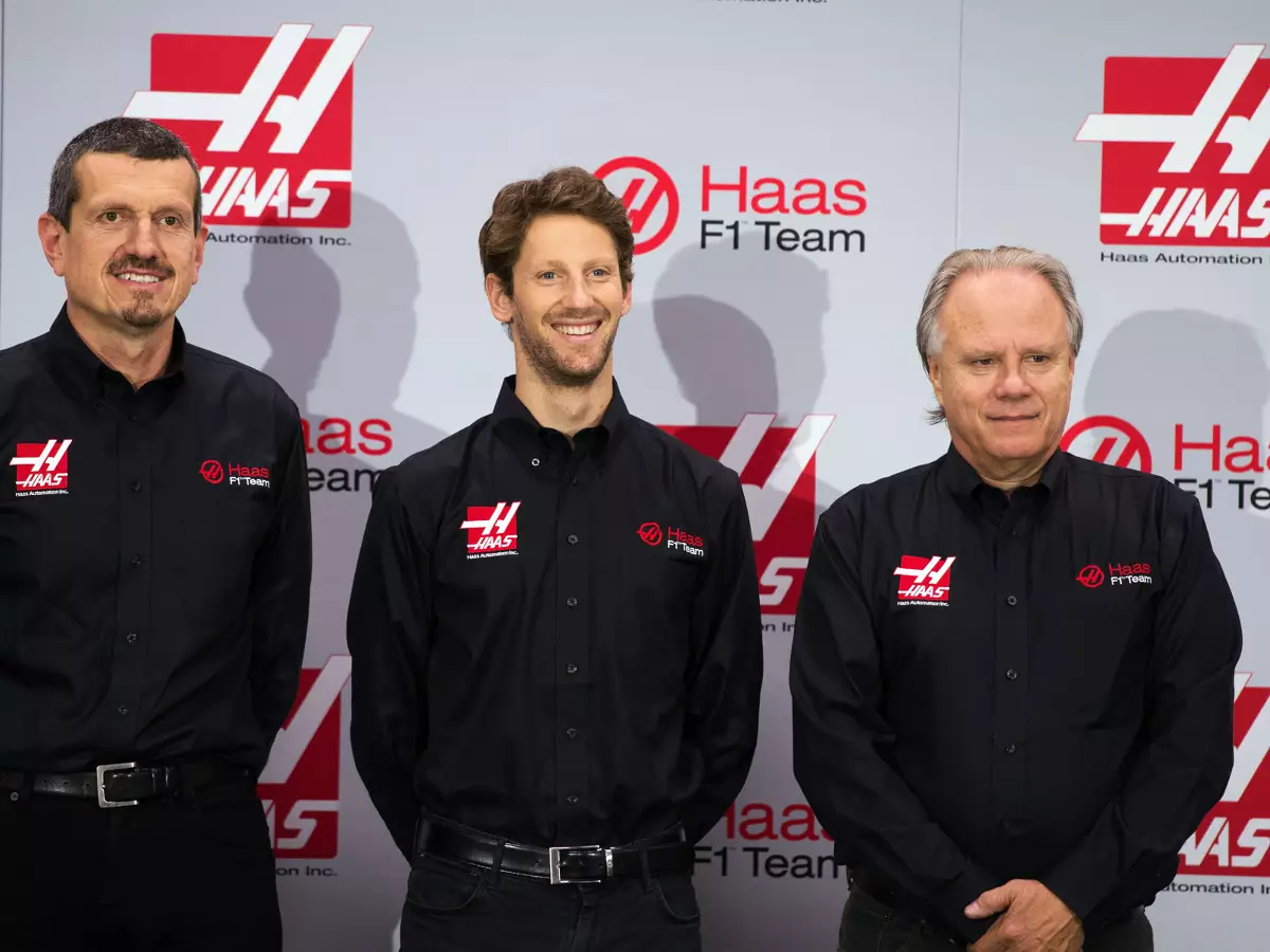 Foto zur News: Romain Grosjean: Erster Test mit neuem Haas-Boliden