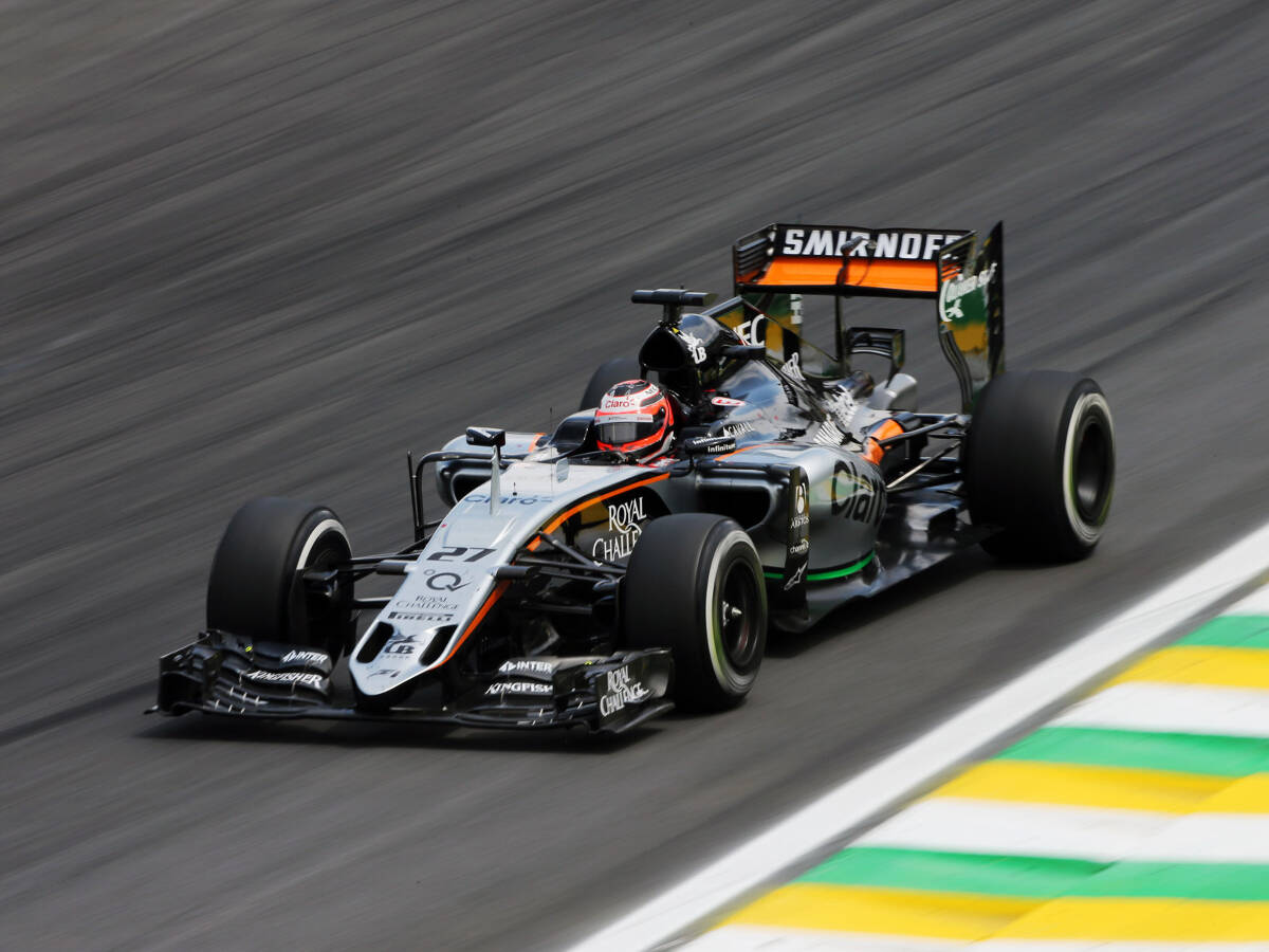 Foto zur News: Force India jubelt: Starker sechster Platz für Nico Hülkenberg