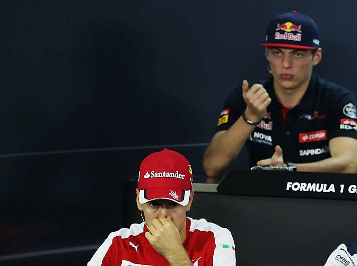 Foto zur News: Sebastian Vettel begeistert: Verstappen war eine Überraschung