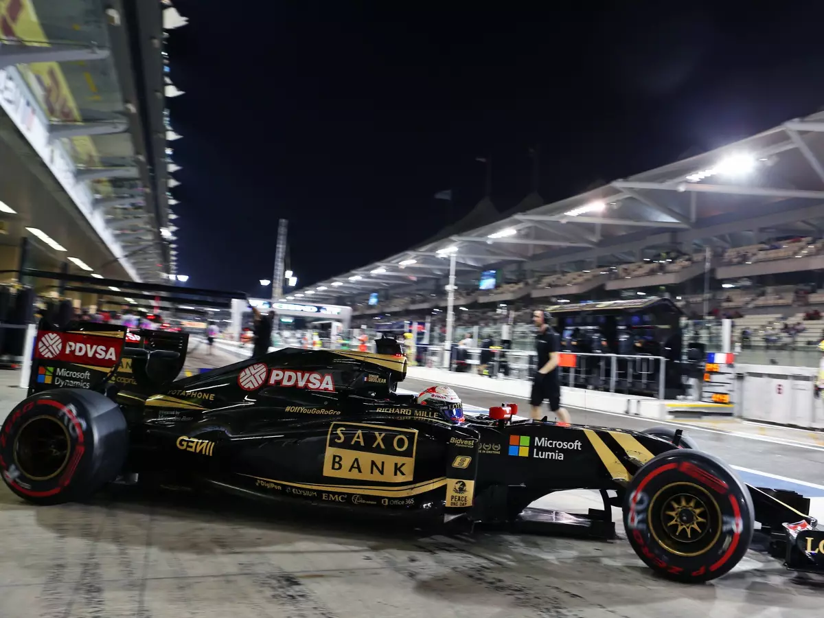 Foto zur News: Viele Probleme: Frustrierender Freitag für Lotus in Abu Dhabi