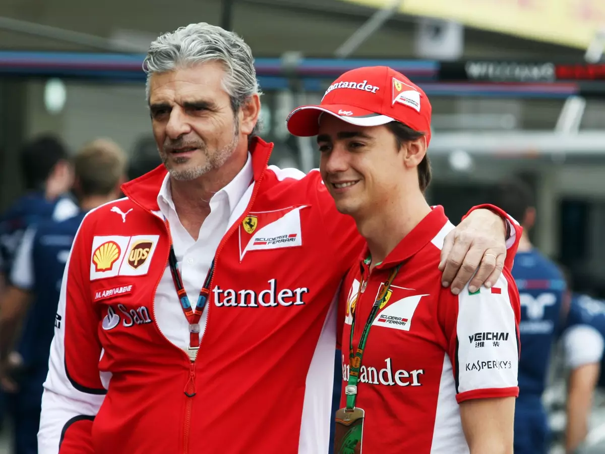 Maurizio Arrivabene, Esteban Gutierrez Foto zur News: Esteban Gutierrez: Comeback mit Ferrari-Know-how