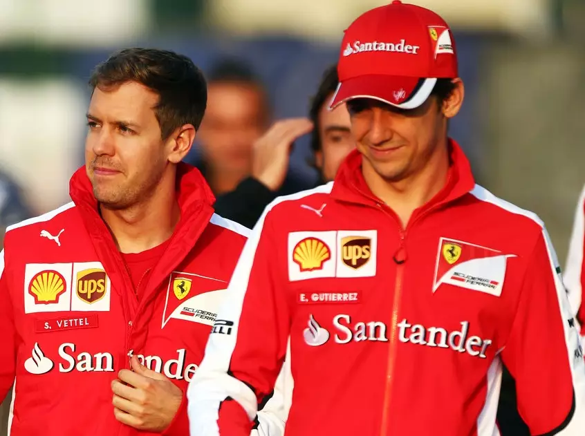Sebastian Vettel, Esteban Gutierrez Foto zur News: Ferrari-Insider Gutierrez: Vettel gewinnt 2016 den Titel