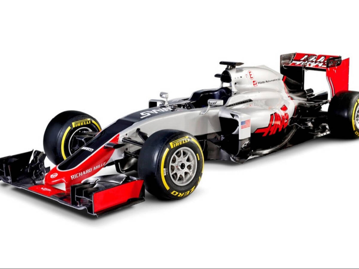 Foto zur News: Formel-1-Autos 2016: Haas stellt seinen VF-16 vor