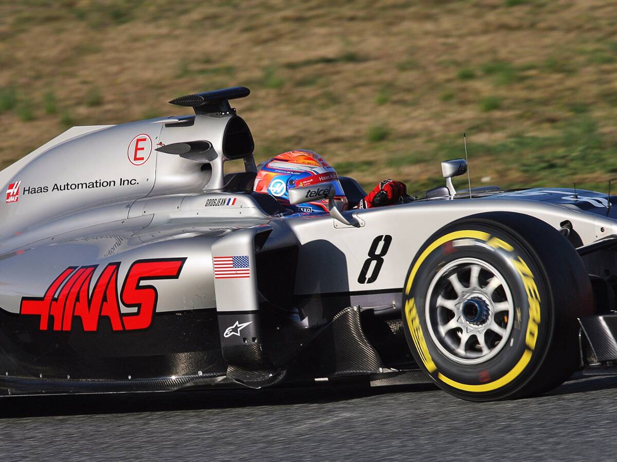 Foto zur News: Platz zwei für Romain Grosjean: Haas überrascht beim Test