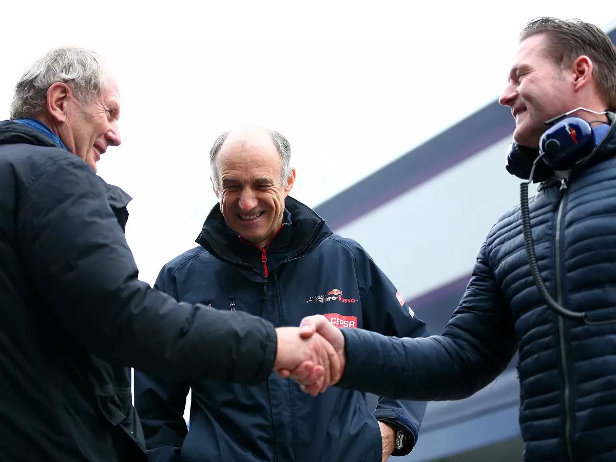 Helmut Marko, Franz Tost, Jos Verstappen Foto zur News: Jos Verstappen nicht mehr Talentscout für Red Bull